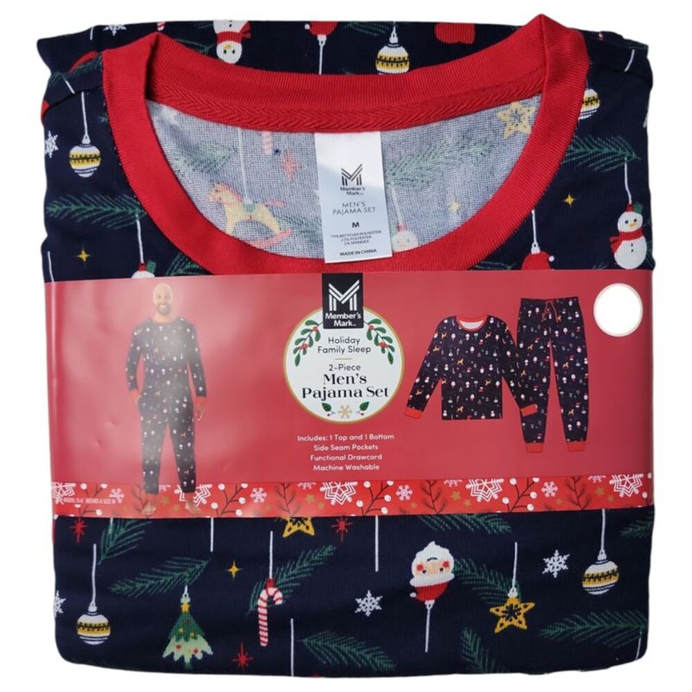 Member's Mark Family Sleep Men's 2-Piece Pajama Set - Navy
